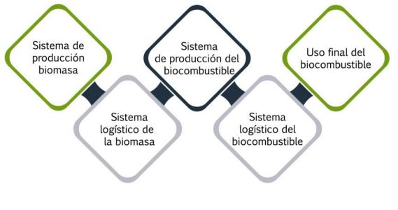 Diagrama de producción de biodesel y biocombustible