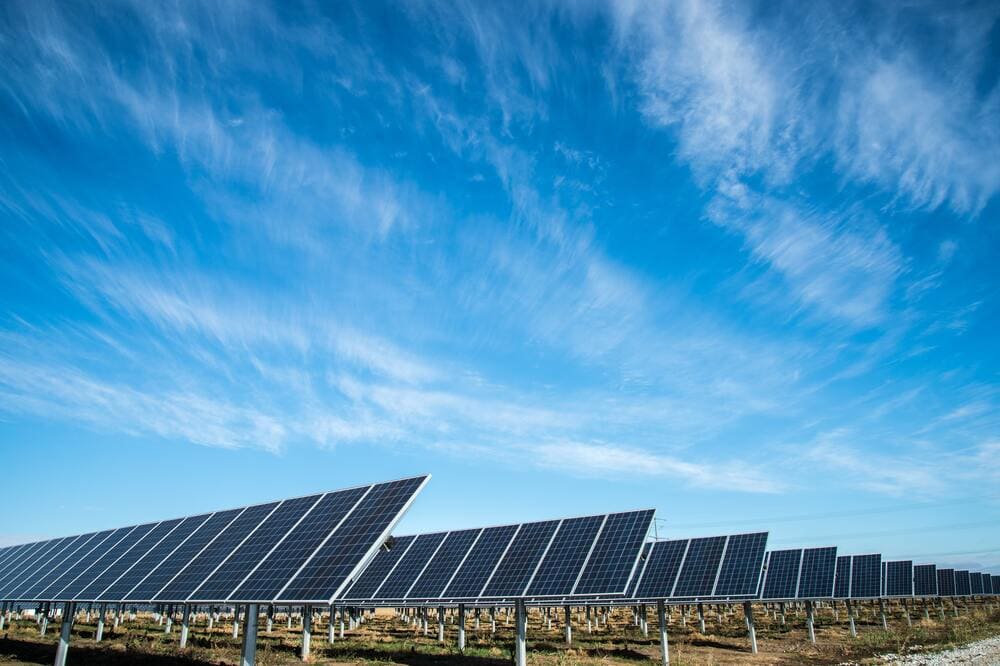 Paneles solares en vertical